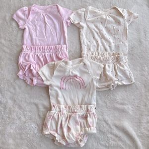 Onesie and shorts outfit set